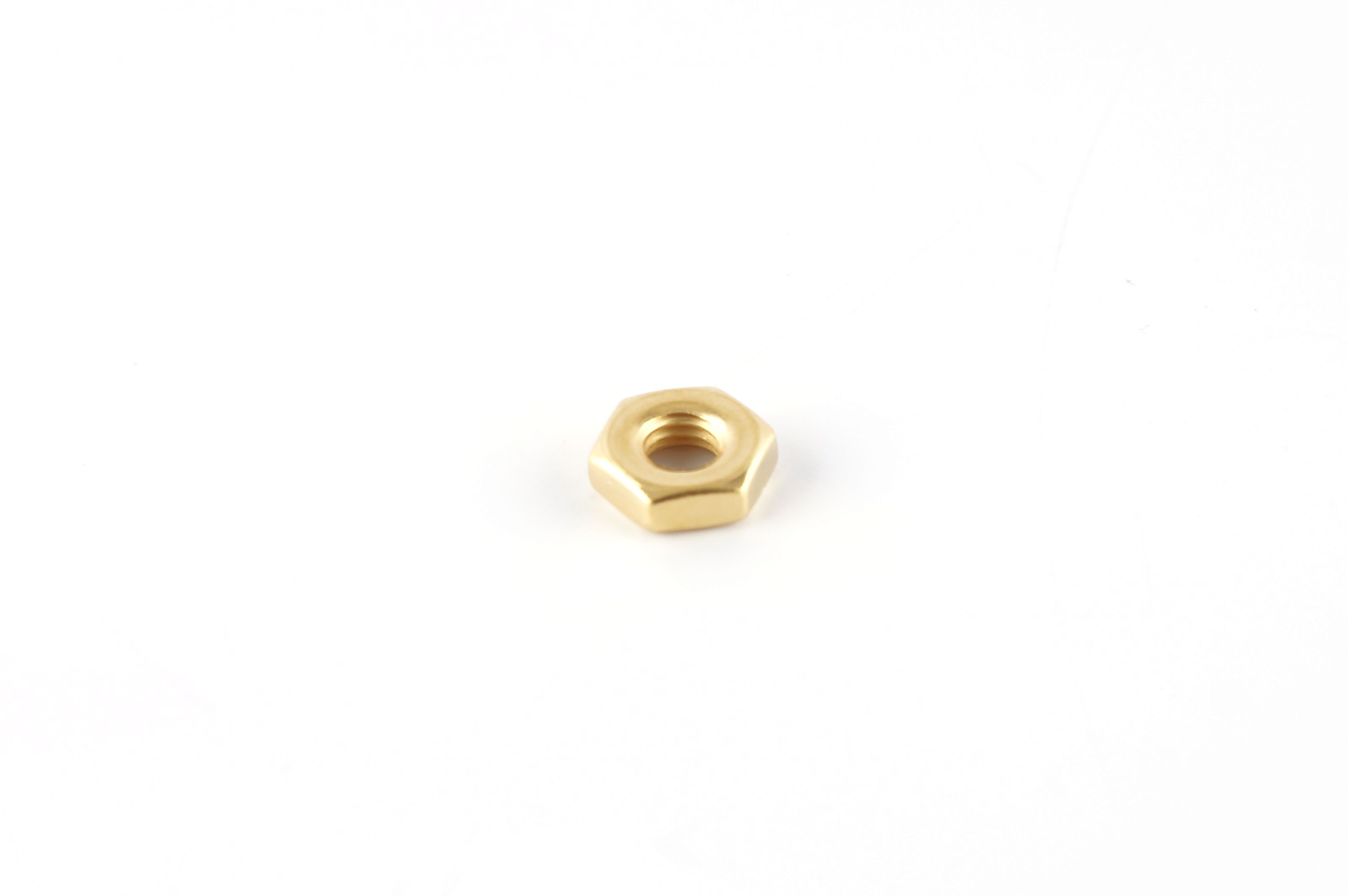Nut, hex, 10-32, gold plated