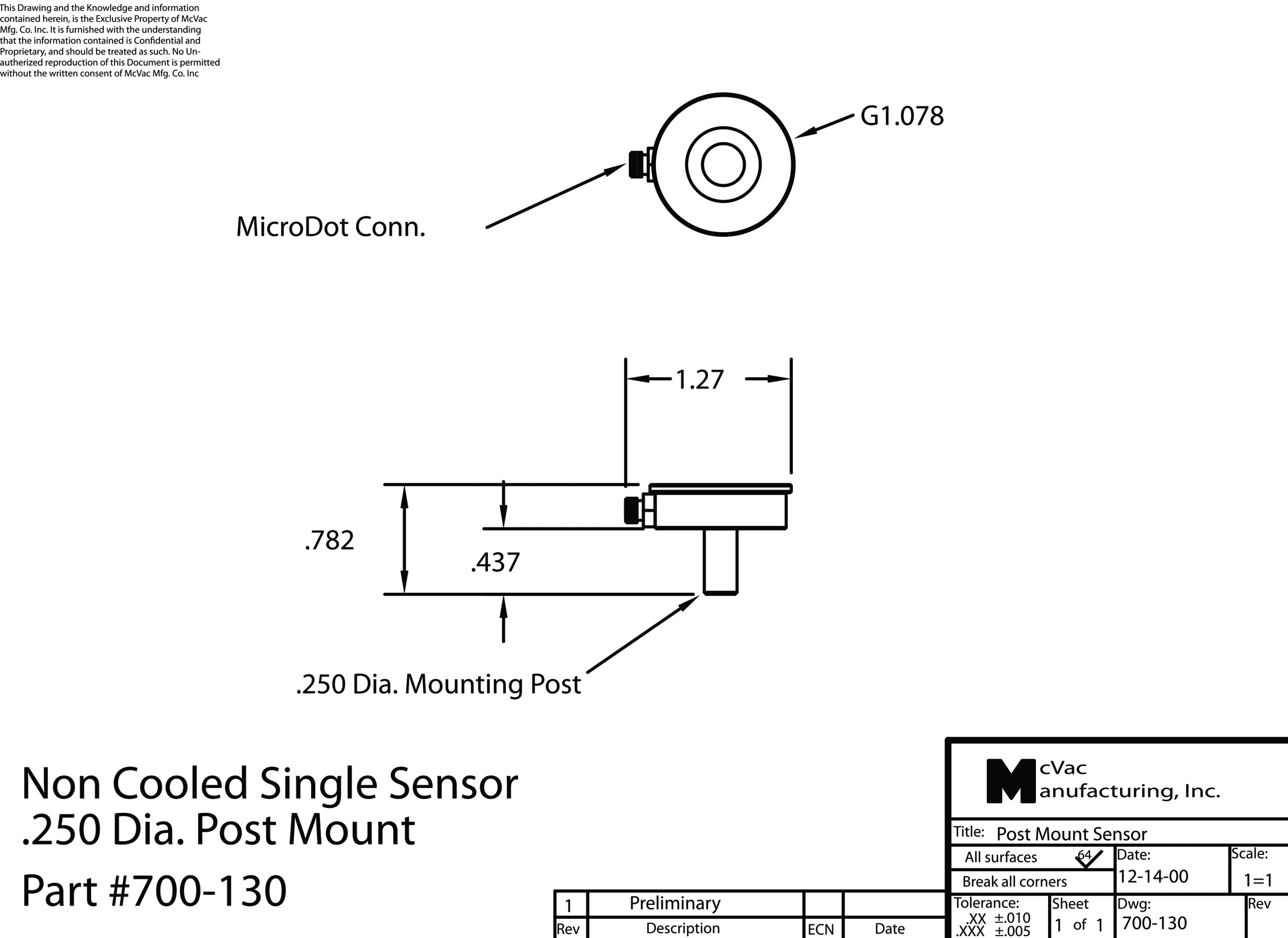 image_MV-700-130_1 Einfach-Messkopf, ungekühlt, 0.250ø