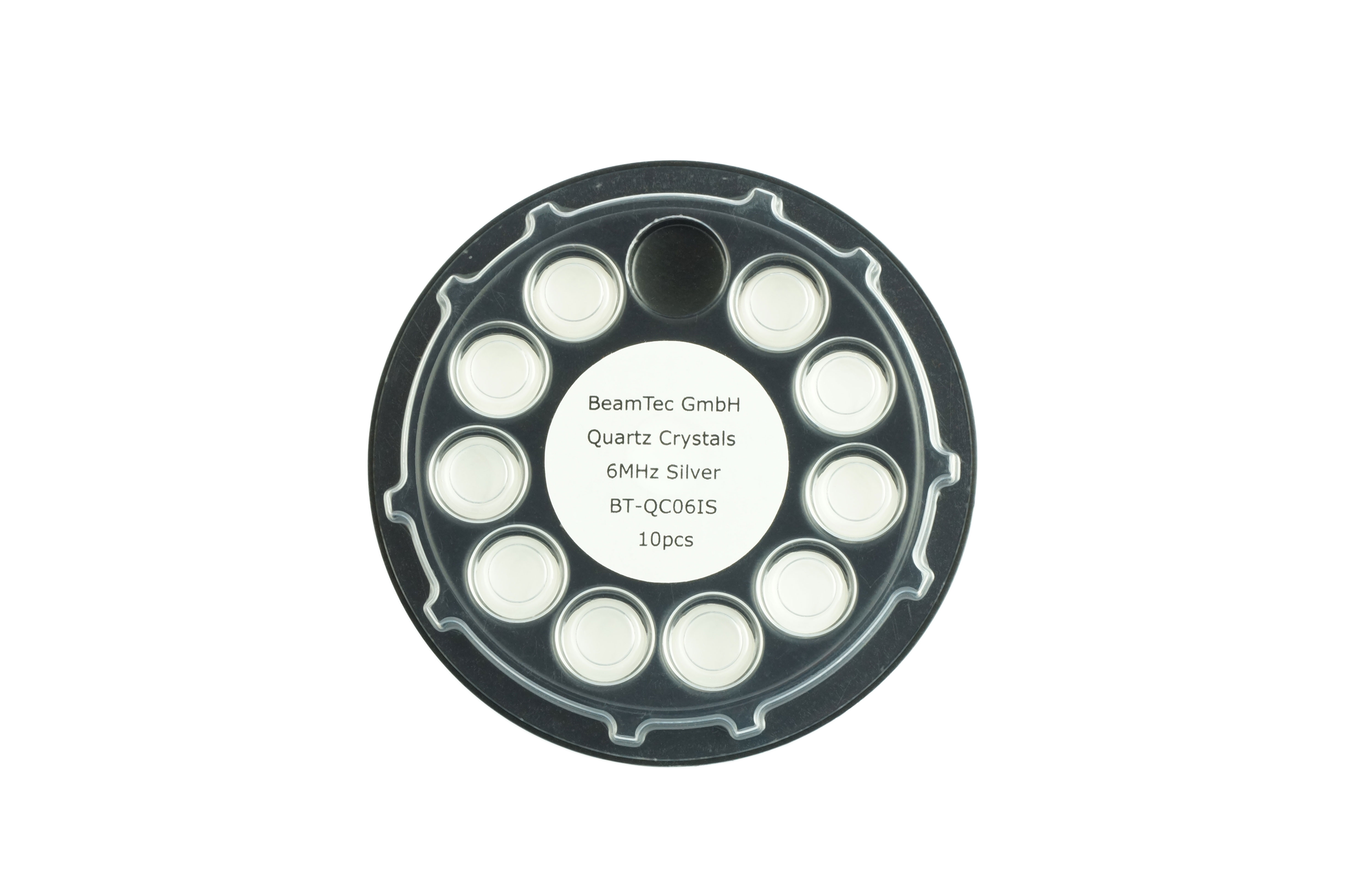 Quarz 6 MHz, Silber, 14 mm Quarz 6 MHz, Silber, 14 mm