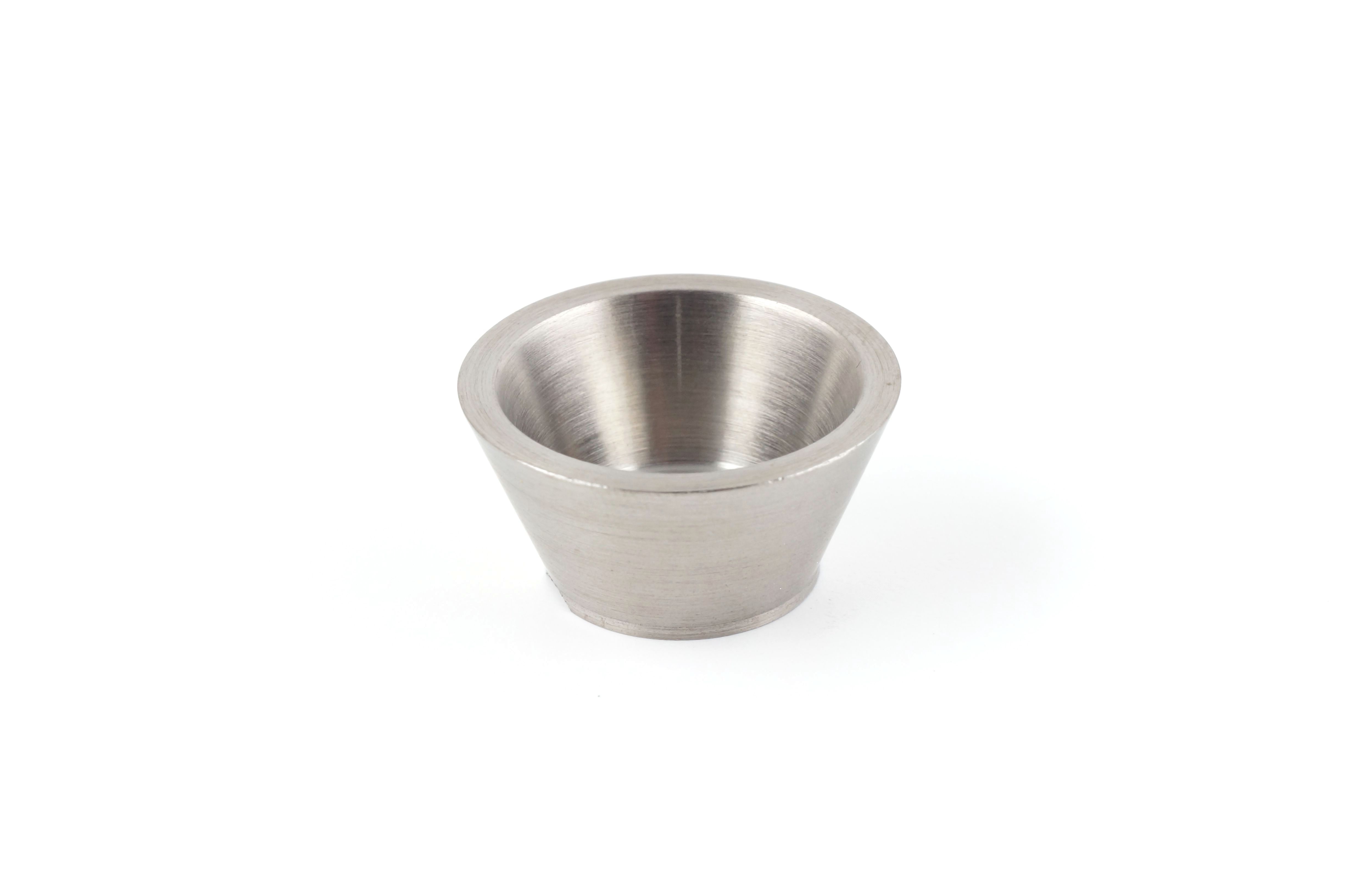 Tiegeleinsatz Wolfram, 8 cm³ Tiegeleinsatz Wolfram, 8 cm³