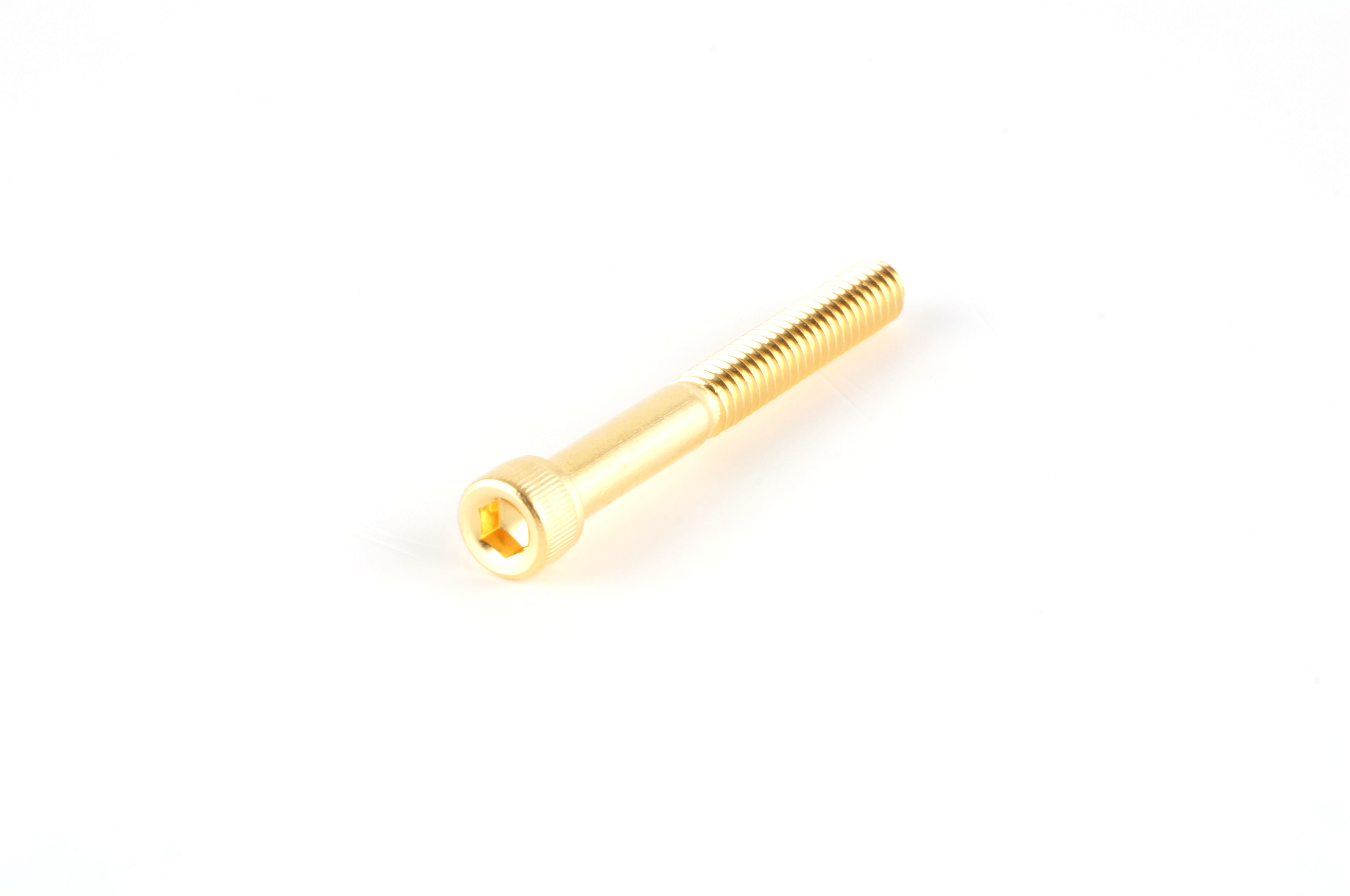 Schraube 1/4-20 x 2.5, Gold-beschichtet