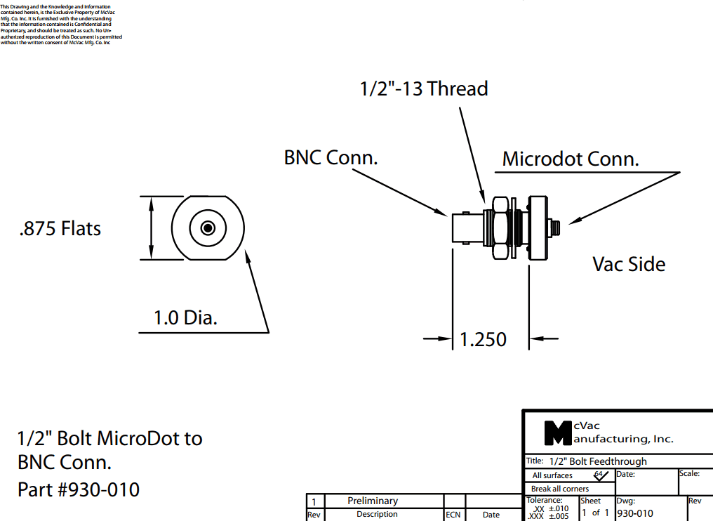 image_MV-930-010_1 Durchführung 1/2 in. Microdot- BNC