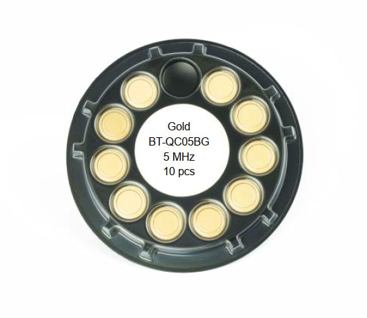 Quarz 5 MHz, Gold, 14 mm Quarz 5 MHz, Gold, 14 mm