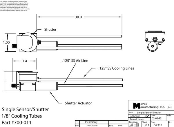 Single Sensor with Shutter