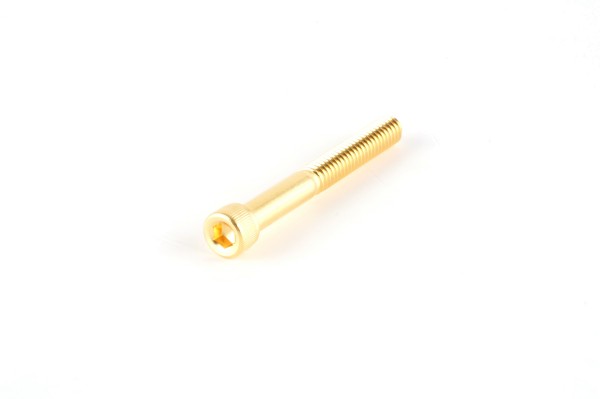 Screw 1/4-20 x 2.5, gold plated